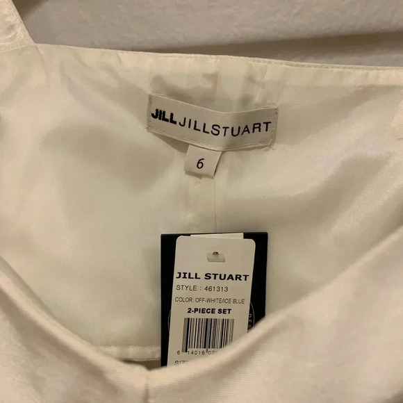 JILL STUART NWT 2 Piece Dress Faille Maxi Ball Skirt Bustier Crop Top - Picture 8 of 9